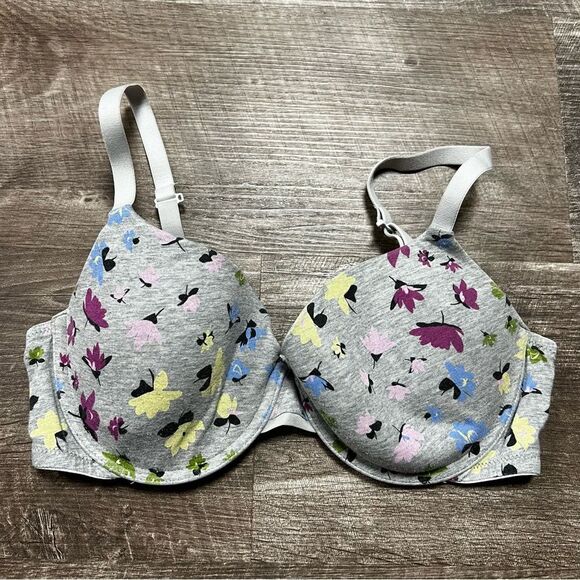 Auden Flower Print The Everyday Bra Size 34D - Picture 1 of 4